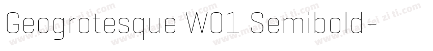 Geogrotesque W01 Semibold字体转换